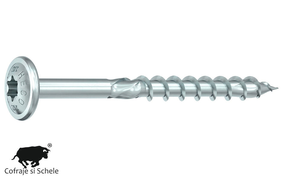 Suruburi lemn Heco Topix Plus 8x380mm 50 bucati