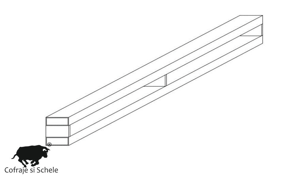 Traversa rigidizare 1600mm zincata