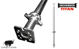 Picior reglabil pop aluminiu TITAN HV 500mm